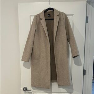 Zara Beige Wool Blend Coat